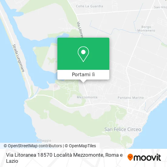 Mappa Via Litoranea 18570 Località Mezzomonte