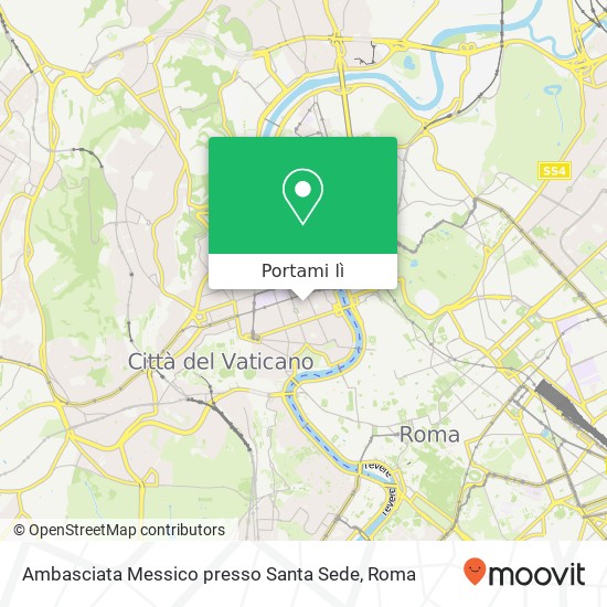 Mappa Ambasciata Messico presso Santa Sede