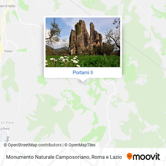 Mappa Monumento Naturale Camposoriano