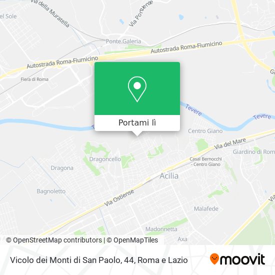 Mappa Vicolo dei Monti di San Paolo, 44