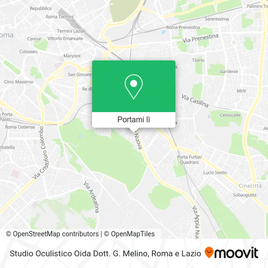 Mappa Studio Oculistico Oida Dott. G. Melino
