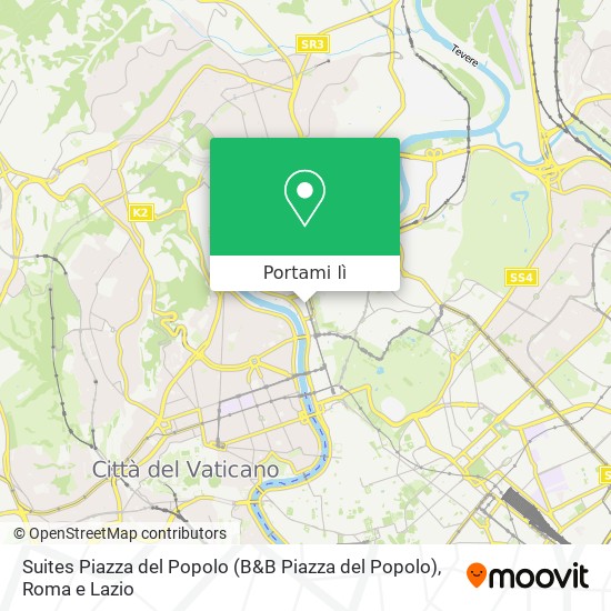 Mappa Suites Piazza del Popolo