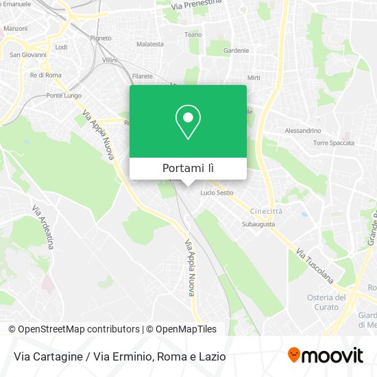 Mappa Via Cartagine / Via Erminio