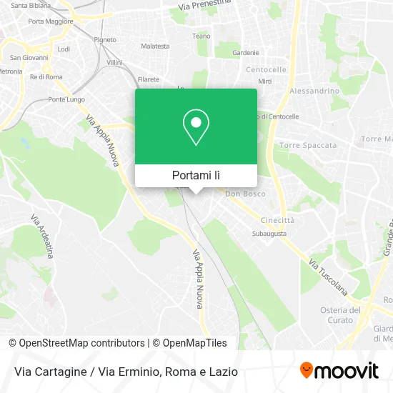 Mappa Via Cartagine / Via Erminio