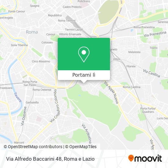 Mappa Via Alfredo Baccarini 48