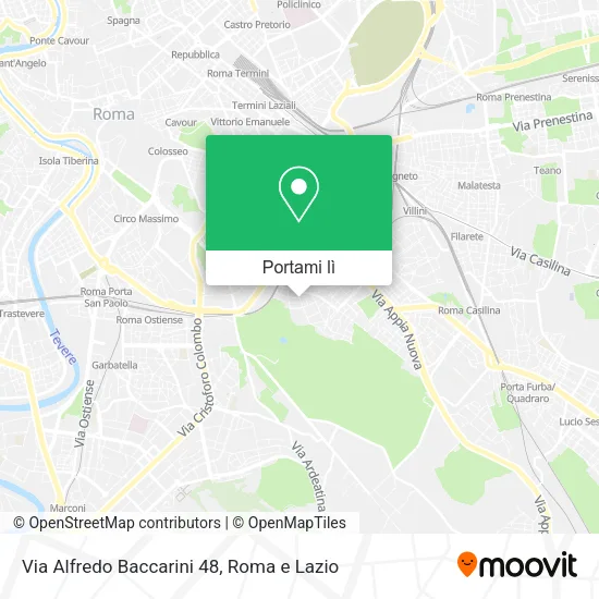 Mappa Via Alfredo Baccarini 48
