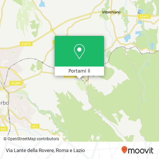Mappa Via Lante della Rovere