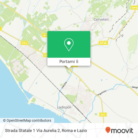 Mappa Strada Statale 1 Via Aurelia 2