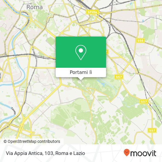 Mappa Via Appia Antica, 103