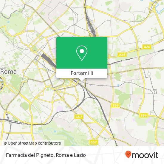 Mappa Farmacia del Pigneto