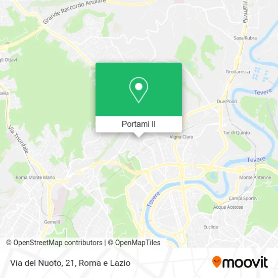 Mappa Via del Nuoto, 21