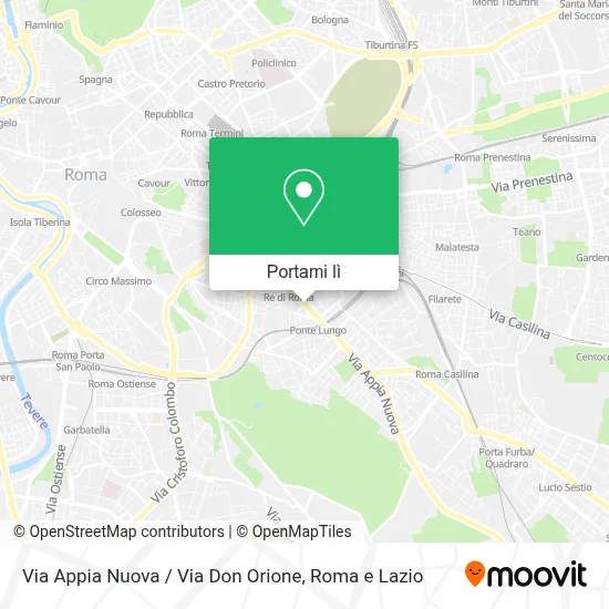 Mappa Via Appia Nuova / Via Don Orione