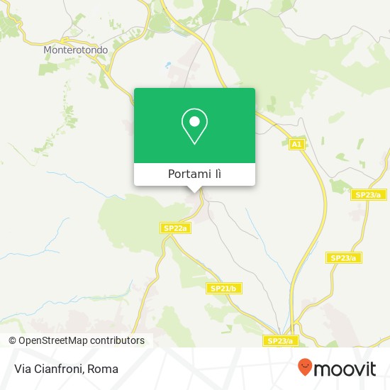 Mappa Via Cianfroni