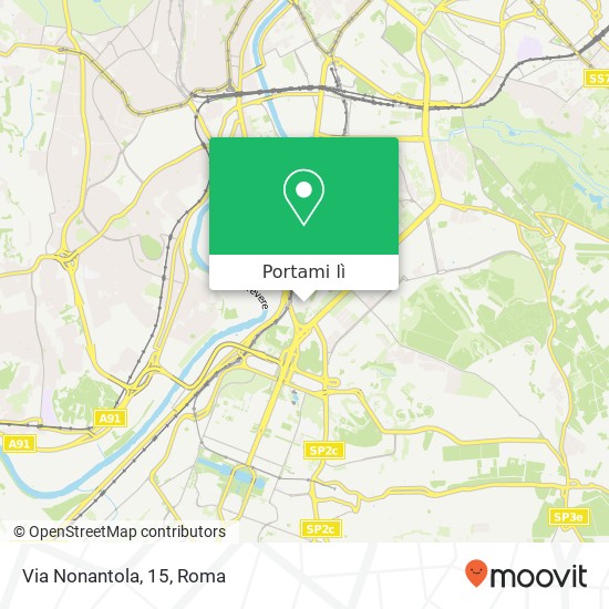 Mappa Via Nonantola, 15