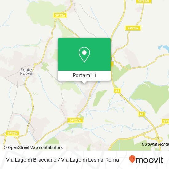 Mappa Via Lago di Bracciano / Via Lago di Lesina