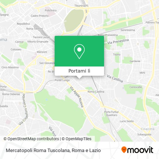 Mappa Mercatopoli Roma Tuscolana