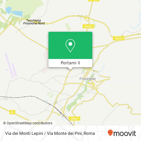 Mappa Via dei Monti Lepini / Via Monte dei Pini