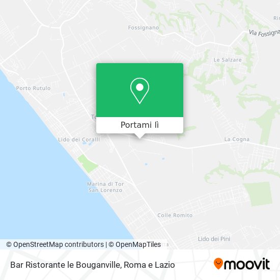 Mappa Bar Ristorante le Bouganville