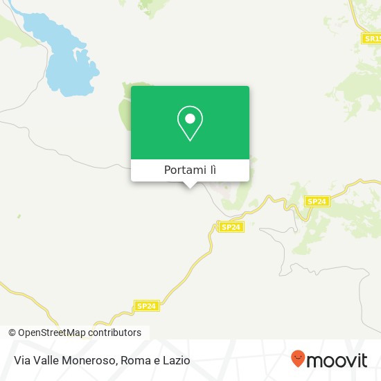 Mappa Via Valle Moneroso