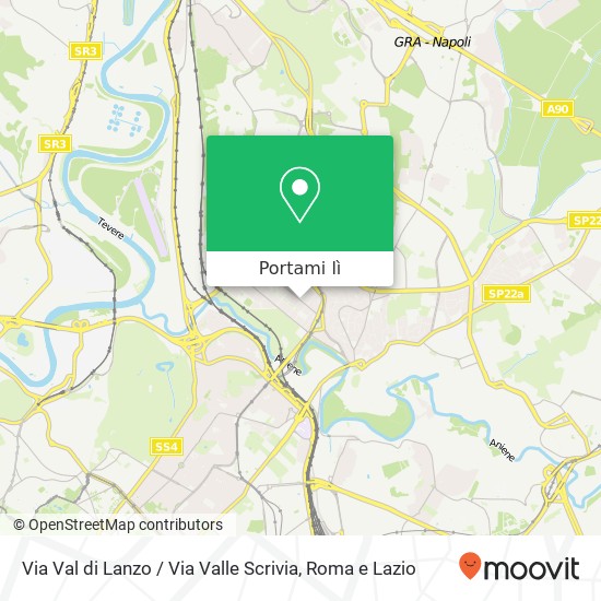 Mappa Via Val di Lanzo / Via Valle Scrivia