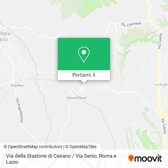 Mappa Via della Stazione di Cesano / Via Senio