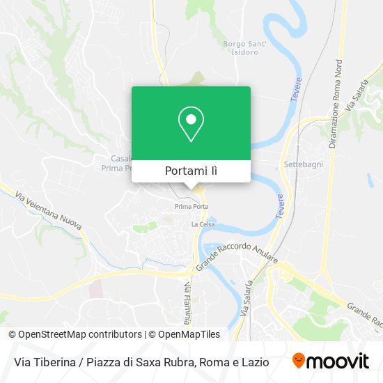 Mappa Via Tiberina / Piazza di Saxa Rubra