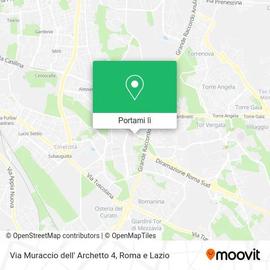 Mappa Via Muraccio dell' Archetto 4