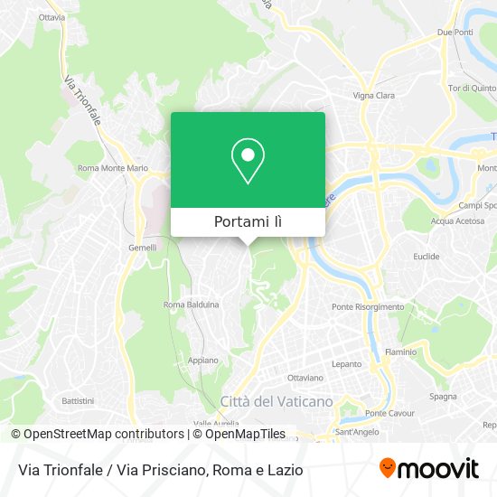 Mappa Via Trionfale / Via Prisciano