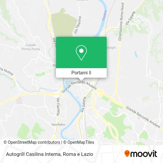 Mappa Autogrill Casilina Interna