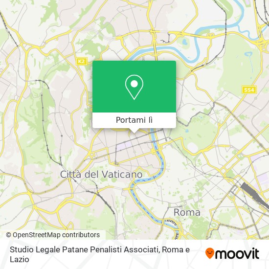 Mappa Studio Legale Patane Penalisti Associati