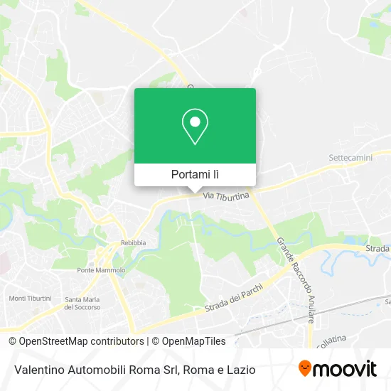 Mappa Valentino Automobili Roma Srl