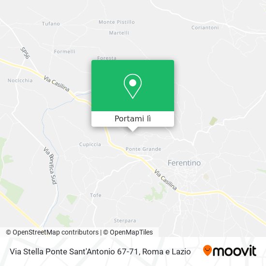 Mappa Via Stella Ponte Sant'Antonio 67-71