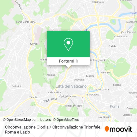 Mappa Circonvallazione Clodia / Circonvallazione Trionfale