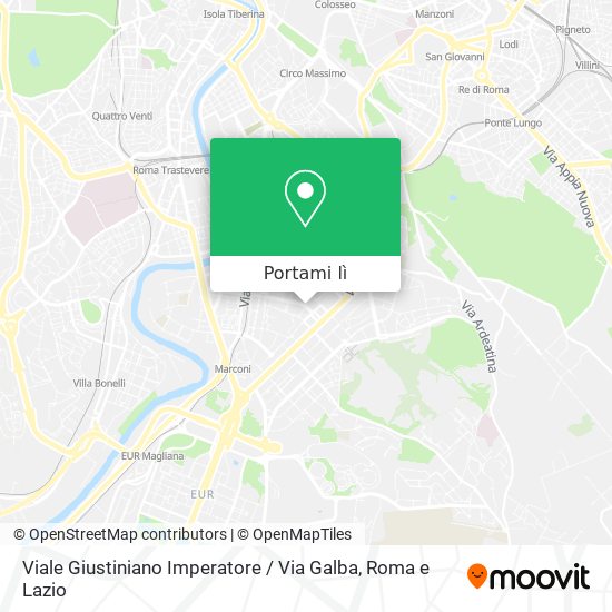 Mappa Viale Giustiniano Imperatore / Via Galba
