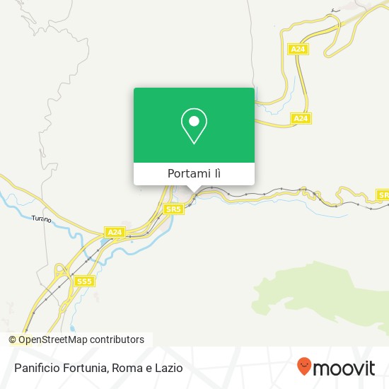 Mappa Panificio Fortunia