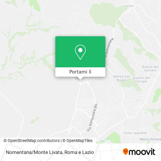 Mappa Nomentana/Monte Livata