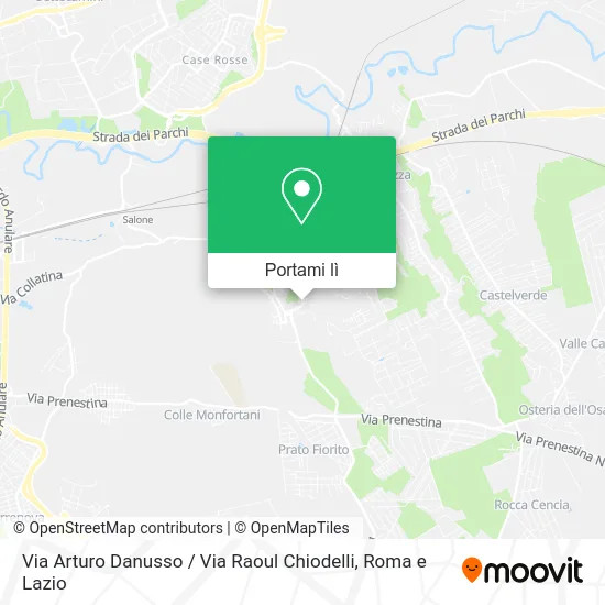 Mappa Via Arturo Danusso / Via Raoul Chiodelli