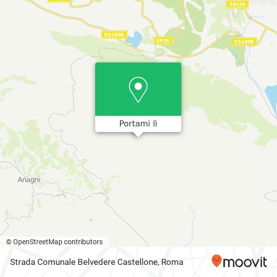 Mappa Strada Comunale Belvedere Castellone