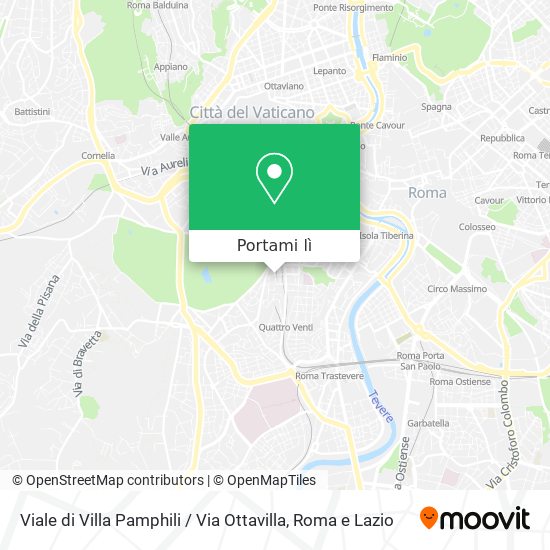 Mappa Viale di Villa Pamphili / Via Ottavilla