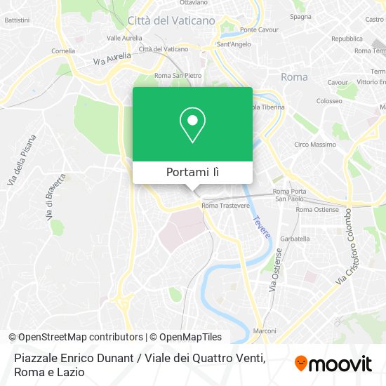 Mappa Piazzale Enrico Dunant / Viale dei Quattro Venti