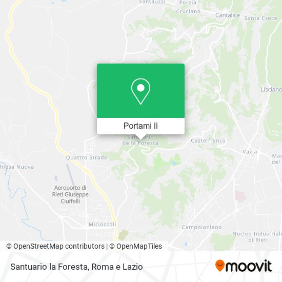 Mappa Santuario la Foresta