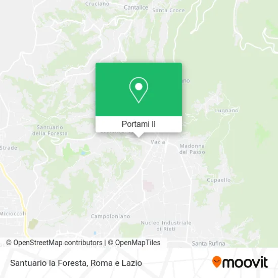 Mappa Santuario la Foresta
