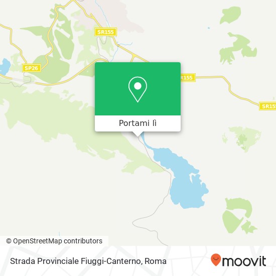 Mappa Strada Provinciale Fiuggi-Canterno