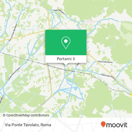 Mappa Via Ponte Tavolato