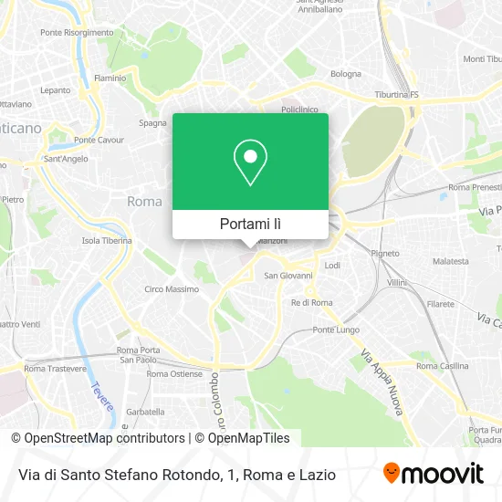 Mappa Via di Santo Stefano Rotondo, 1