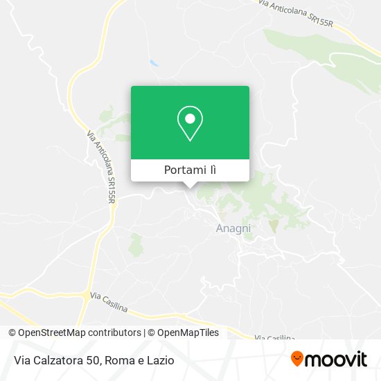Mappa Via Calzatora 50