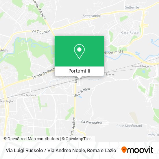 Mappa Via Luigi Russolo / Via Andrea Noale