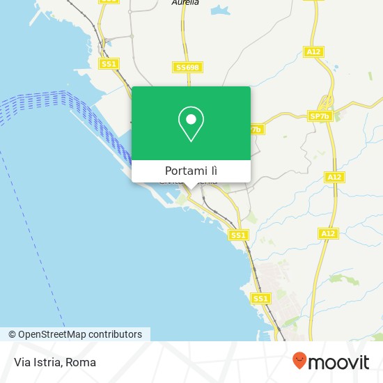 Mappa Via Istria