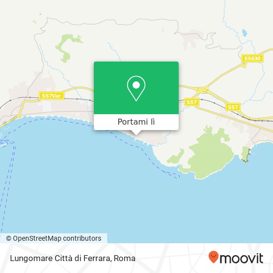 Mappa Lungomare Città di Ferrara