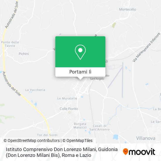Mappa Istituto Comprensivo Don Lorenzo Milani, Guidonia (Don Lorenzo Milani Bis)